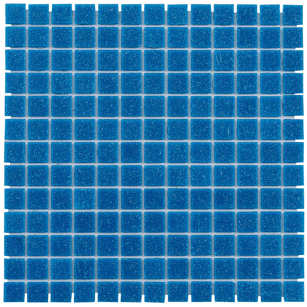 Azure Blue 12x12 Uniform Square Glossy Glass Mosaic Tile (20 pack, 20 sq ft/case)