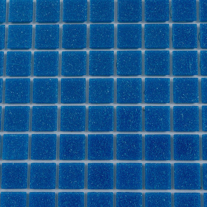 Azure Blue 12x12 Uniform Square Glossy Glass Mosaic Tile (20 pack, 20 sq ft/case)