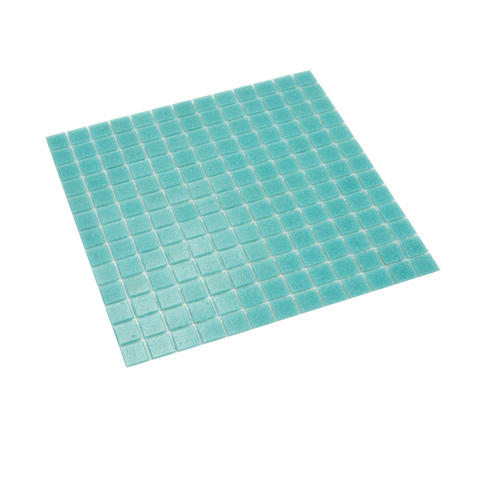 Neon Aqua Green 12x12 Glossy Uniform Square Glass Mosaic Tile (20 pack, 20 sq ft/case)
