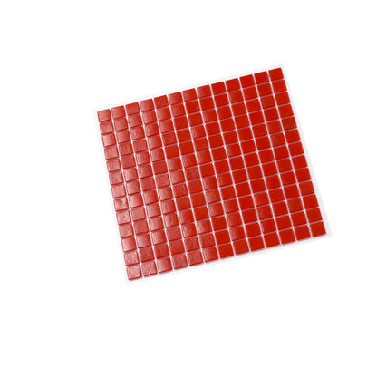 Candy Red 12x12 Glossy Uniform Square Glass Mosaic Tile (20 pack, 20 sq ft/case)