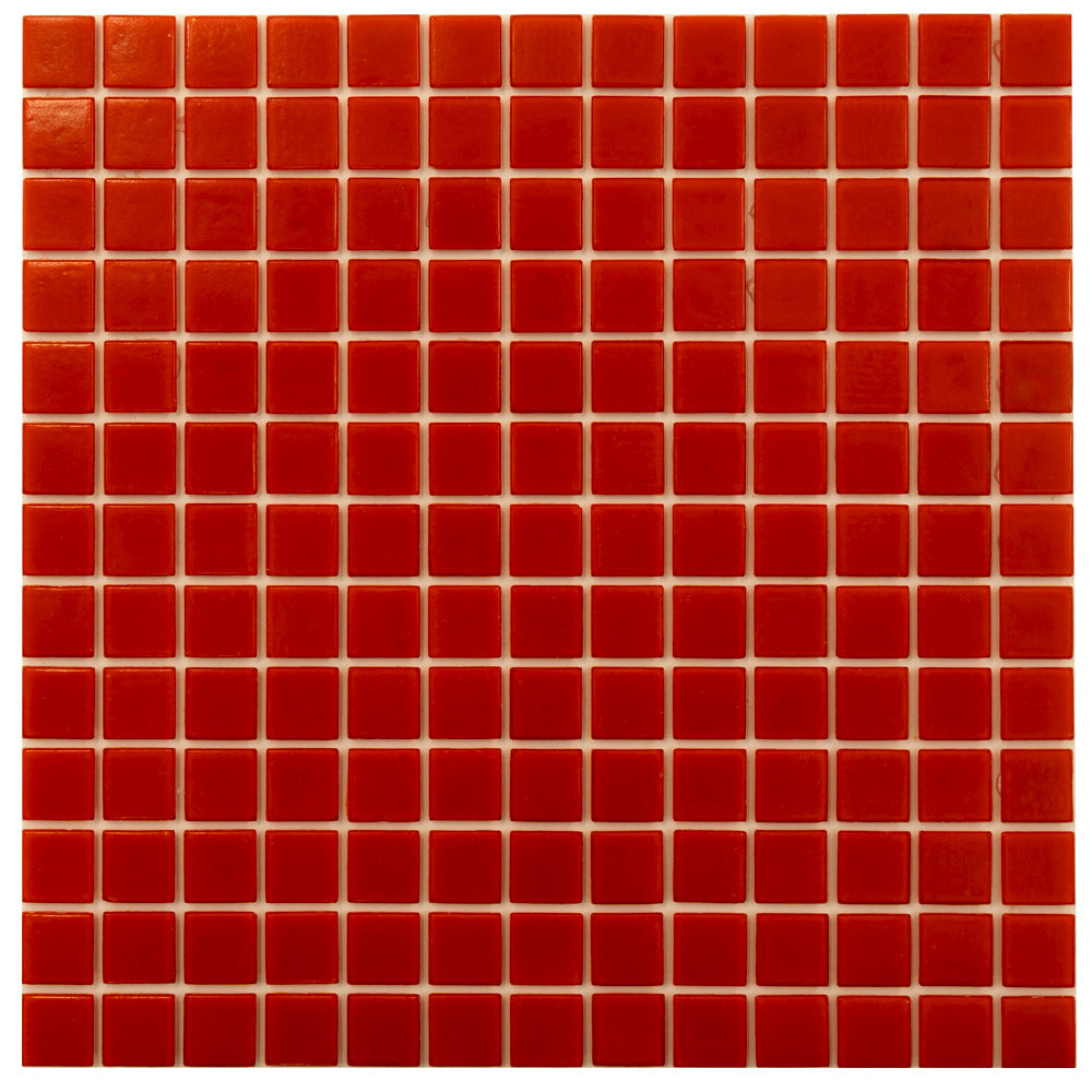 Candy Red 12x12 Glossy Uniform Square Glass Mosaic Tile (20 pack, 20 sq ft/case)