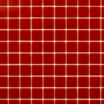 Candy Red 12x12 Glossy Uniform Square Glass Mosaic Tile (20 pack, 20 sq ft/case)