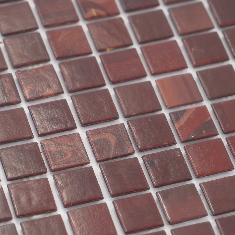 Ruby Red 12x12 Glossy Uniform Square Glass Mosaic Tile (20 pack, 20 sq ft/case)