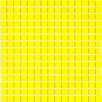Yellow 12x12 Glossy Uniform Square Glass Mosaic Tile (20 pack, 20 sq ft/case)
