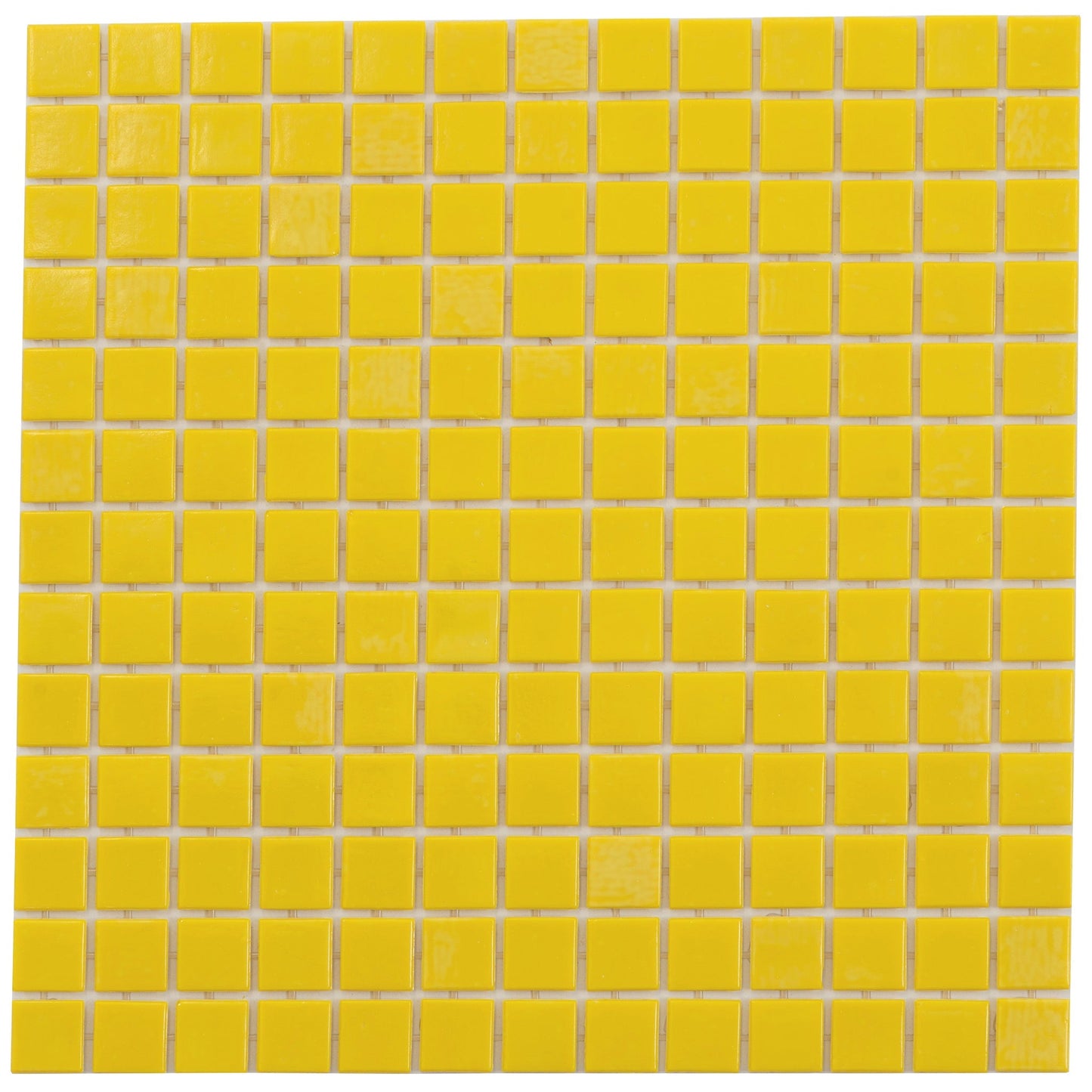 Lemon Yellow 12x12 Glossy Uniform Square Glass Mosaic Tile (20 pack, 20 sq ft/case)