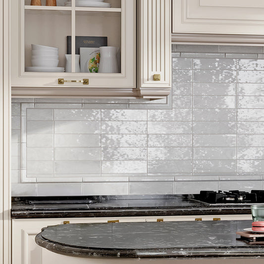 White 2.58 in. x 8 in. Polished Ceramic Subway Tile (5.38 sq ft/case)