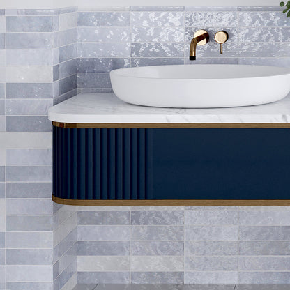 Lavanda Blue 2.58 in. x 8 in. Polished Ceramic Subway Tile (5.38 sq ft/case)