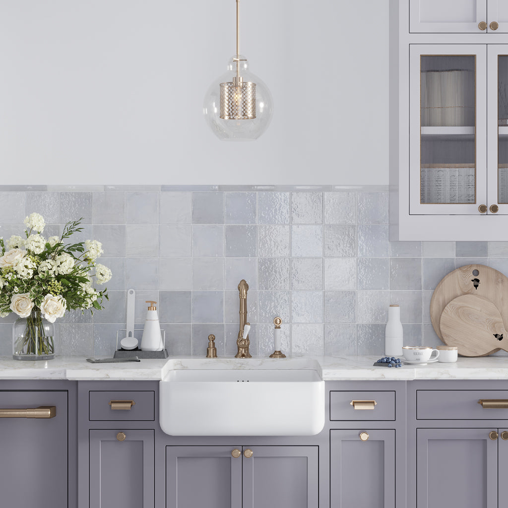 Purple 5x5 Glossy Subway Ceramic Tile (57 pack, 10.76 sq ft/case)