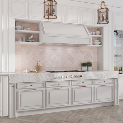 Soft Pink 2.5x8 Glossy Subway Ceramic Tile (38 pack, 5.38 sq ft/case) - Sample