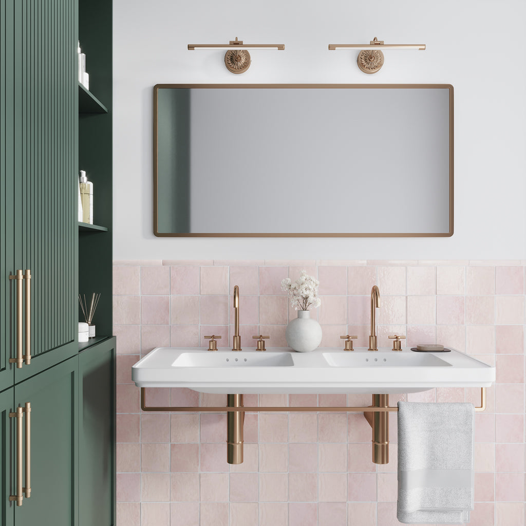 Soft Pink 1x8 Glossy Ceramic Bullnose Tile Trim (10 pack, 0.556 sq ft/case)