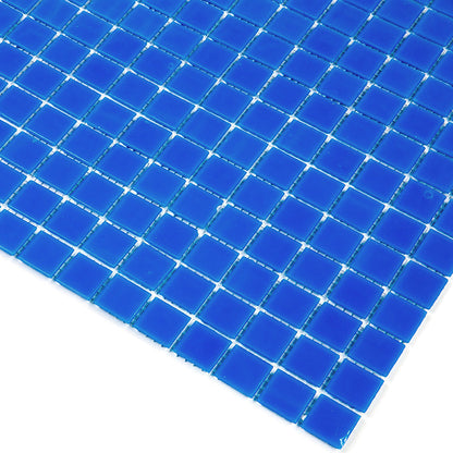 Denim Blue 12x12 Uniform Square Glossy Glass Mosaic Tile (20 pack, 20 sq ft/case)