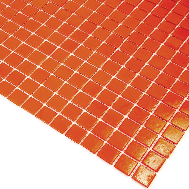 Scarlet Red 12x12 Uniform Square Glossy Glass Mosaic Tile (20 pack, 20 sq ft/case) - Sample