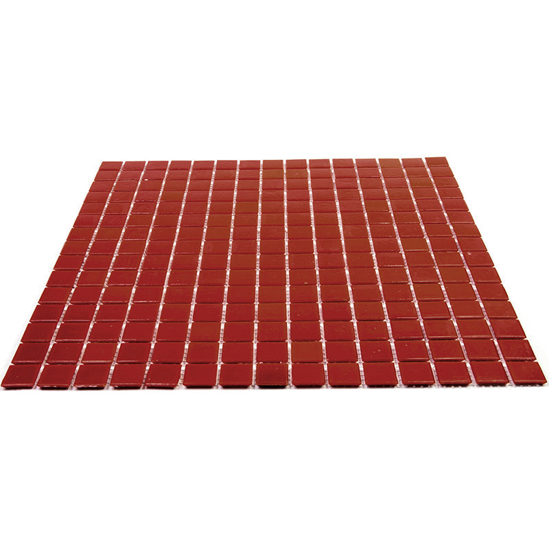 Candy Red 12x12 Glossy Uniform Square Glass Mosaic Tile (20 pack, 20 sq ft/case) - Sample