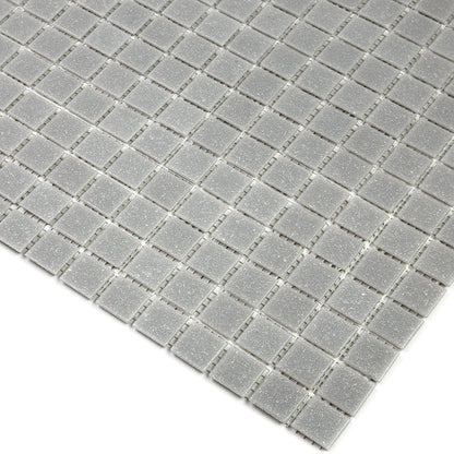 Ice Gray 12x12 Glossy Uniform Square Glass Mosaic Tile (20 pack, 20 sq ft/case) - Sample