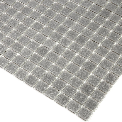 Stone Gray 12x12 Glossy Uniform Square Glass Mosaic Tile (20 pack, 20 sq ft/case)