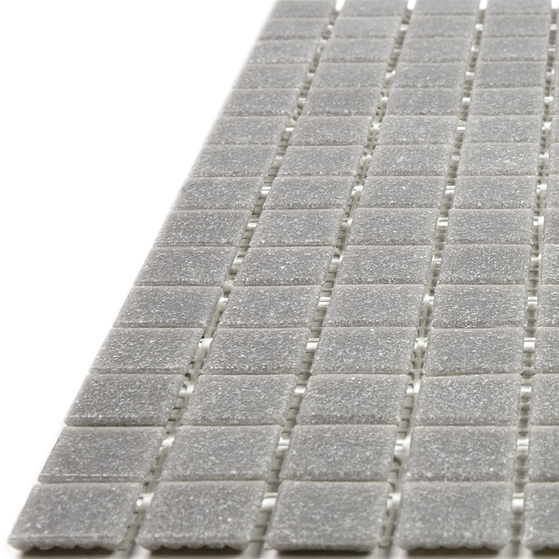 Stone Gray 12x12 Glossy Uniform Square Glass Mosaic Tile (20 pack, 20 sq ft/case)