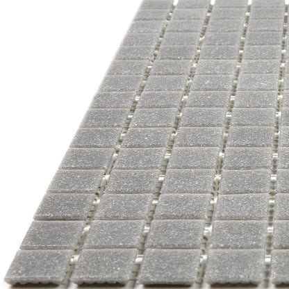 Stone Gray 12x12 Glossy Uniform Square Glass Mosaic Tile (20 pack, 20 sq ft/case)