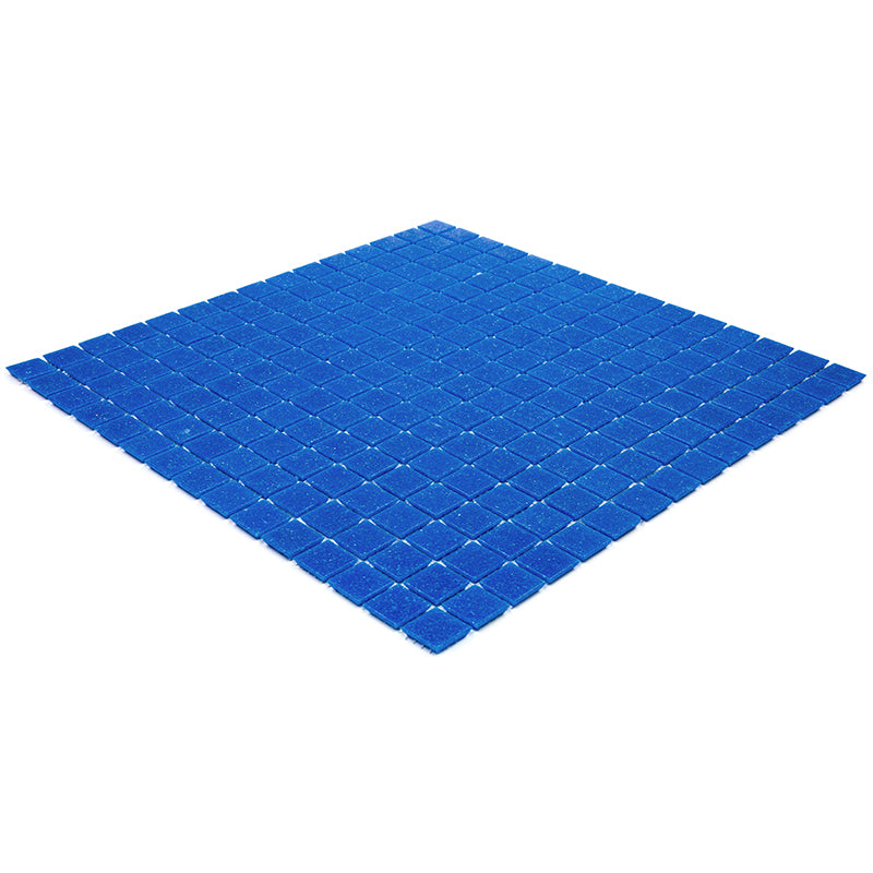 Cerulean Blue 12x12 Glossy Uniform Square Glass Mosaic Tile (20 pack, 20 sq ft/case) - Sample