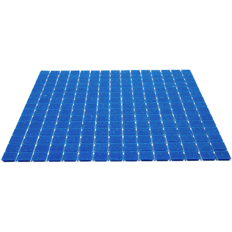 Cerulean Blue 12x12 Glossy Uniform Square Glass Mosaic Tile (20 pack, 20 sq ft/case) - Sample
