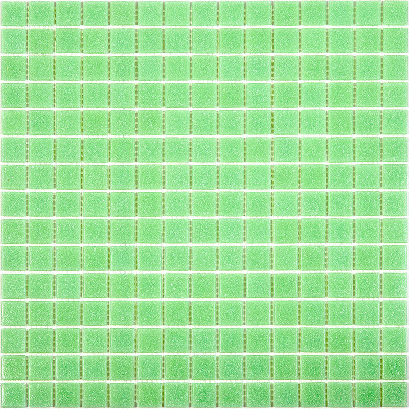 Mint Green 12x12 Glossy Uniform Square Glass Mosaic Tile (20 pack, 20 sq ft/case)