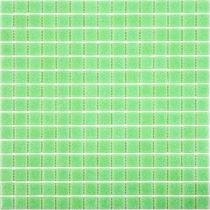 Mint Green 12x12 Glossy Uniform Square Glass Mosaic Tile (20 pack, 20 sq ft/case)