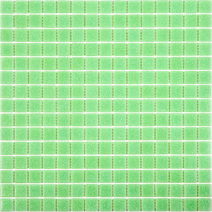 Mint Green 12x12 Glossy Uniform Square Glass Mosaic Tile (20 pack, 20 sq ft/case) - Sample
