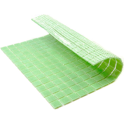 Mint Green 12x12 Glossy Uniform Square Glass Mosaic Tile (20 pack, 20 sq ft/case)