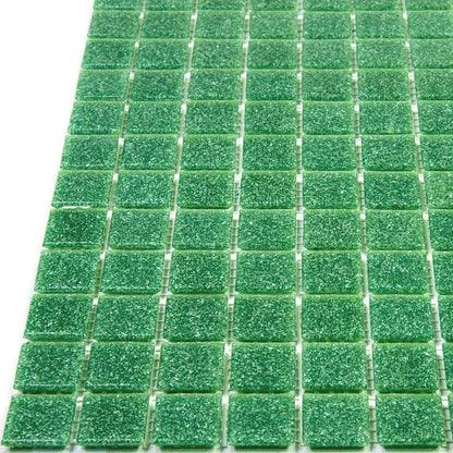 Sea Green 12x12 Glossy Uniform Square Glass Mosaic Tile (20 pack, 20 sq ft/case)
