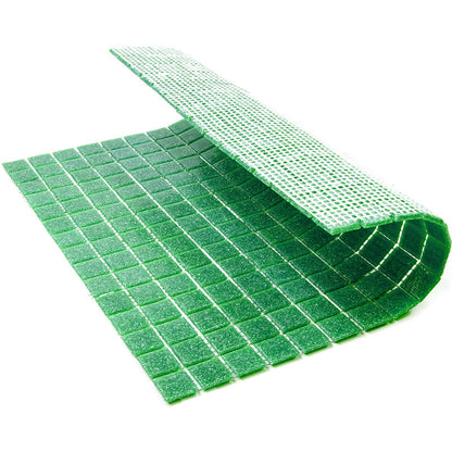 Sea Green 12x12 Glossy Uniform Square Glass Mosaic Tile (20 pack, 20 sq ft/case)