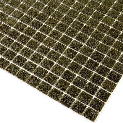 Peanut Brown 12x12 Glossy Uniform Square Glass Mosaic Tile (20 pack, 20 sq ft/case)