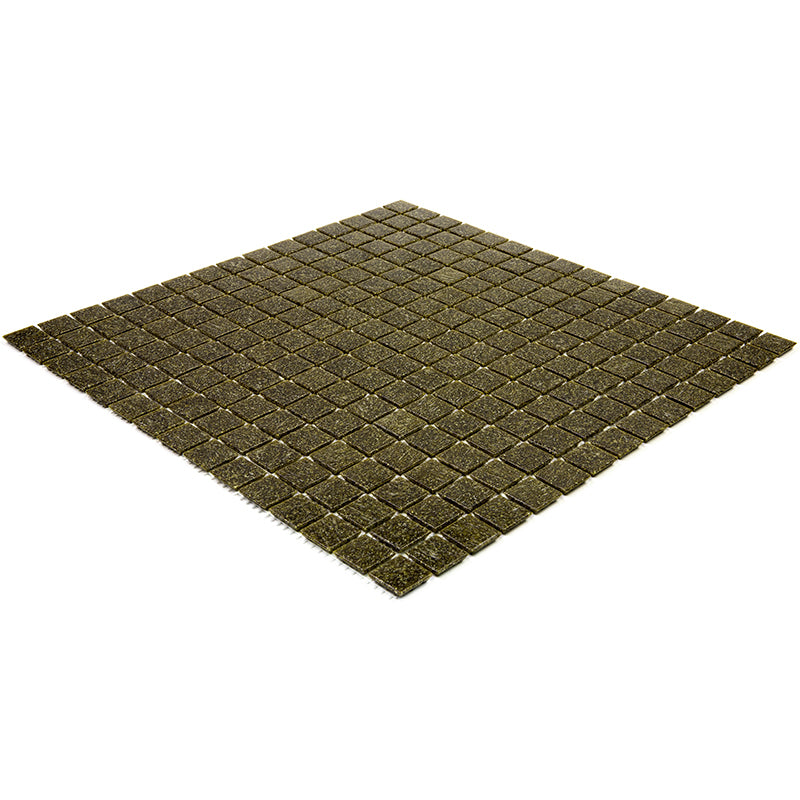 Peanut Brown 12x12 Glossy Uniform Square Glass Mosaic Tile (20 pack, 20 sq ft/case)