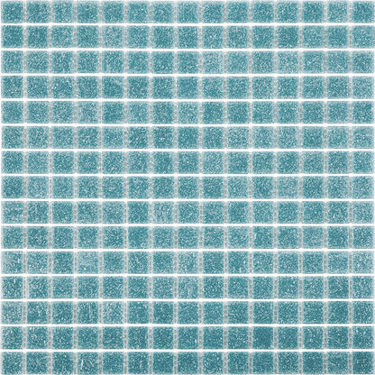 Blue-Green 12x12 Uniform Square Glossy Glass Mosaic Tile (20 pack, 20 sq ft/case)