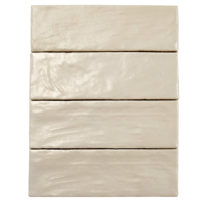 Light Tea Green 2.5x8 Glossy Matte Subway Ceramic Tile (38 pack, 5.38 sq ft/case) - Sample