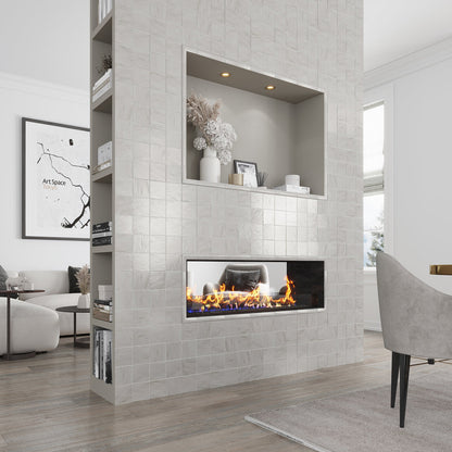 White 4x4 Glossy Matte Subway Ceramic Tile (50 pack, 5.38 sq ft/case) - Sample