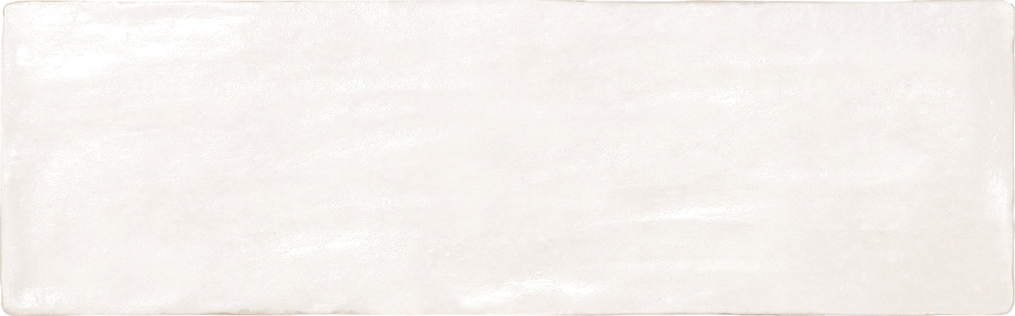 White 2.5x8 Glossy Matte Subway Ceramic Tile (38 pack, 5.38 sq ft/case) - Sample