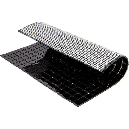 Black 12x12 Glossy Uniform Square Glass Mosaic Tile (20 pack, 18.69 sq ft/case)