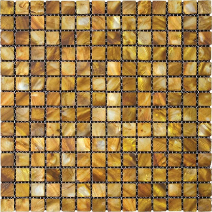 Light Bronze 12x12 Polished Square Shell Mother of Pearl Mosaic Tile (20 pack, 20 sq ft/case)