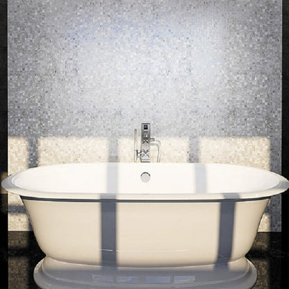 Chiffon White 11x11 Polished Square Shell Mother of Pearl Mosaic Tile (20 pack, 18.05 sq ft/case) - Sample