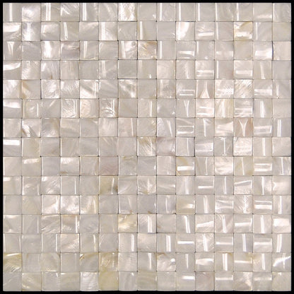 Shell White 12x12 Polished Shell Mother of Pearl Mosaic Tile (20 pack, 19.34 sq ft/case)
