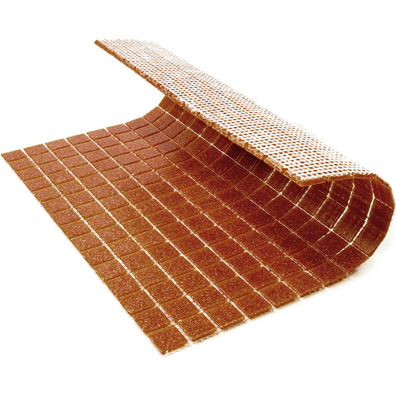 Apricot Red 12x12 Glossy Uniform Square Glass Mosaic Tile (20 pack, 20 sq ft/case)