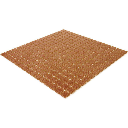 Apricot Red 12x12 Glossy Uniform Square Glass Mosaic Tile (20 pack, 20 sq ft/case)