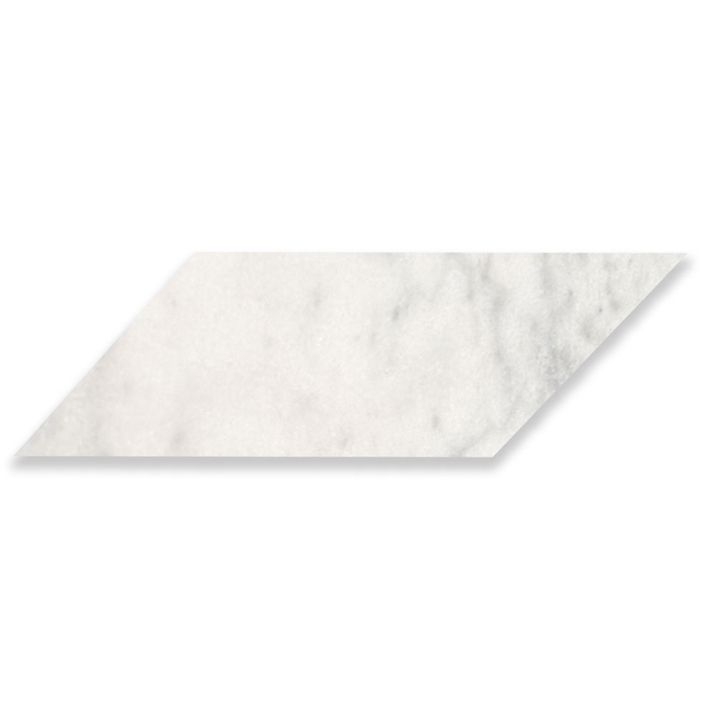 Calacata T Honed Chevron Marble Tile