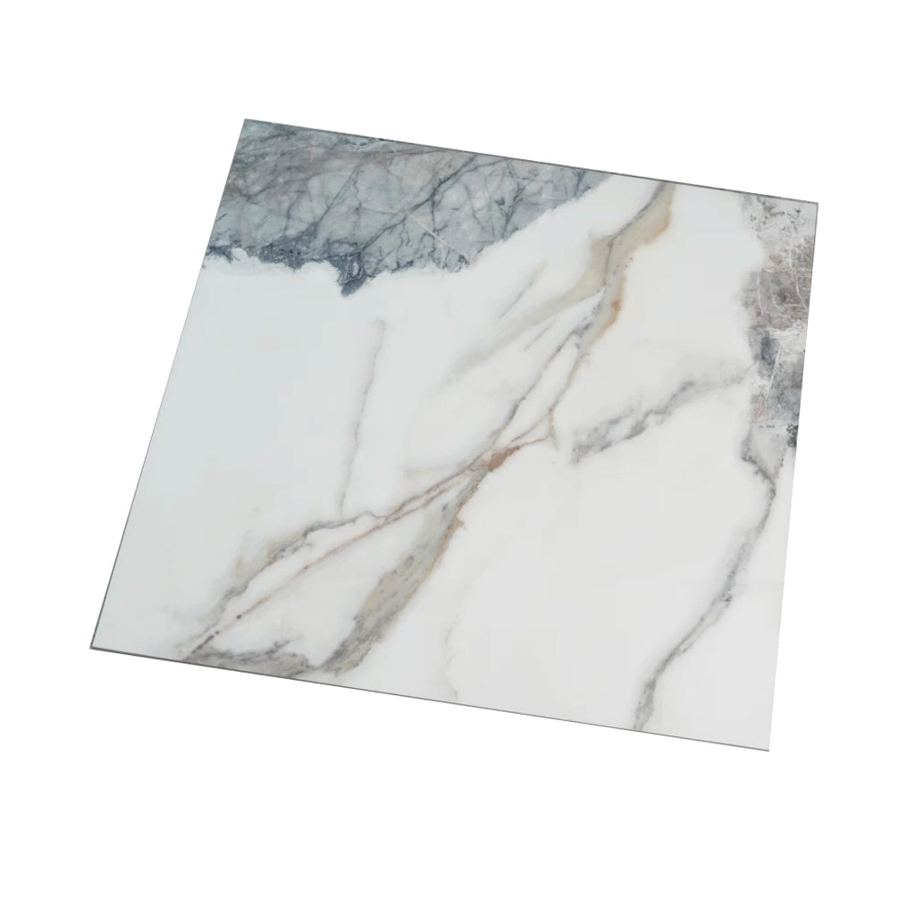 Soft White with Light Gray 32x32 Matte Square Porcelain Large Format Tile (2 pack, 13.78 sq ft/case) - Sample