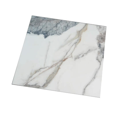 Soft White with Light Gray 32x32 Matte Square Porcelain Large Format Tile (2 pack, 13.78 sq ft/case) - Sample