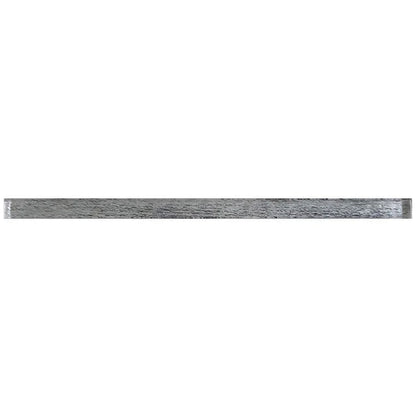 Light Gray 0.5x12 Glossy Glass Pencil Tile Trim (10 pack, 0.5 sq ft/case) - Sample