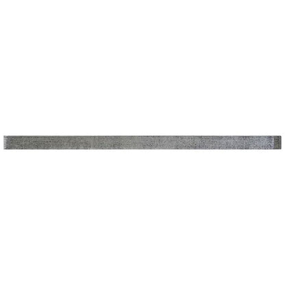 Mink Gray 0.5x12 Glossy Glass Pencil Tile Trim (10 pack, 0.5 sq ft/case)