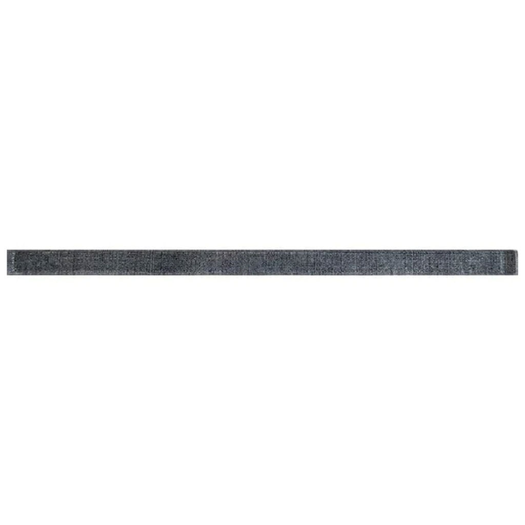 Dark Gray 0.5x12 Glossy Glass Pencil Tile Trim (10 pack, 0.5 sq ft/case) - Sample