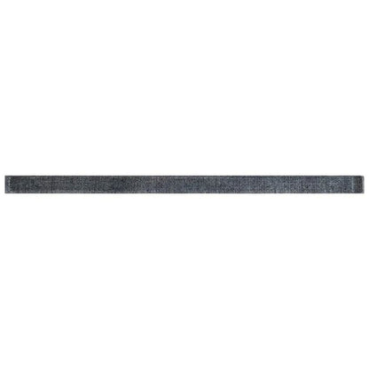 Dark Gray 0.5x12 Glossy Glass Pencil Tile Trim (10 pack, 0.5 sq ft/case) - Sample