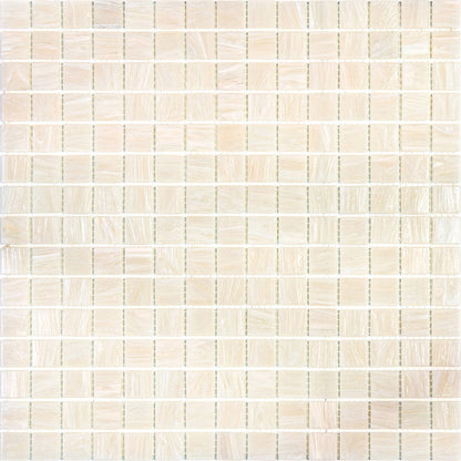 Nude Beige 12x12 Glossy Uniform Square Glass Mosaic Tile (20 pack, 20 sq ft/case)