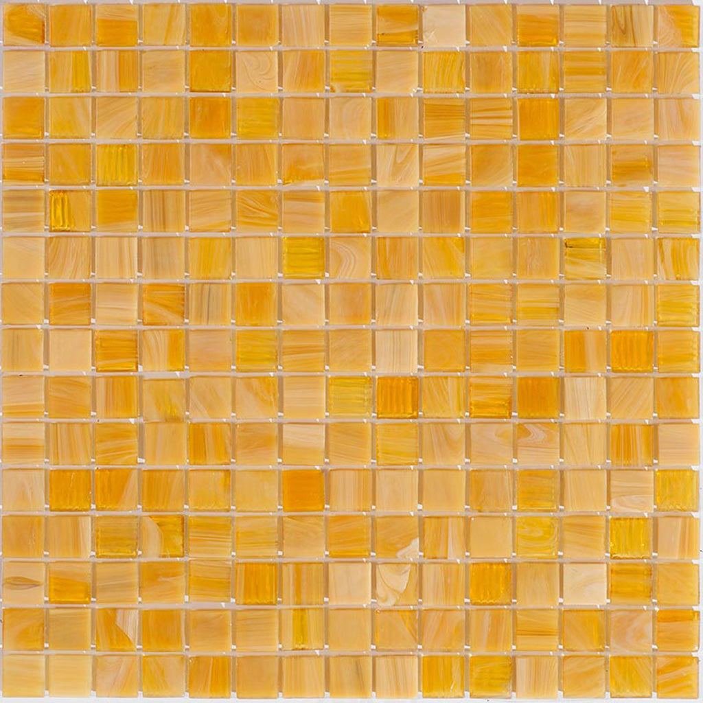 Golden Yellow 12x12 Glossy Uniform Square Glass Mosaic Tile (20 pack, 20 sq ft/case)